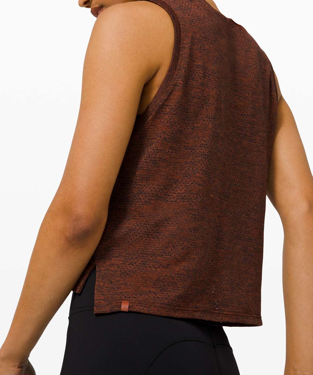 Lululemon Train to Be Tank *Camo - Dot Camo Dark Terracotta / Black