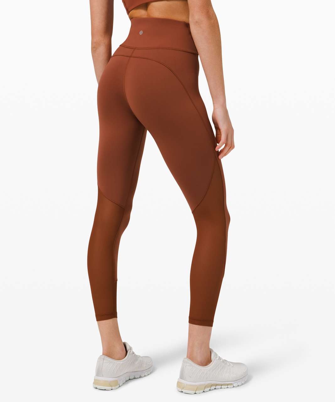 Lululemon Everlux and Mesh High-Rise Tight 25 - Dark Terracotta