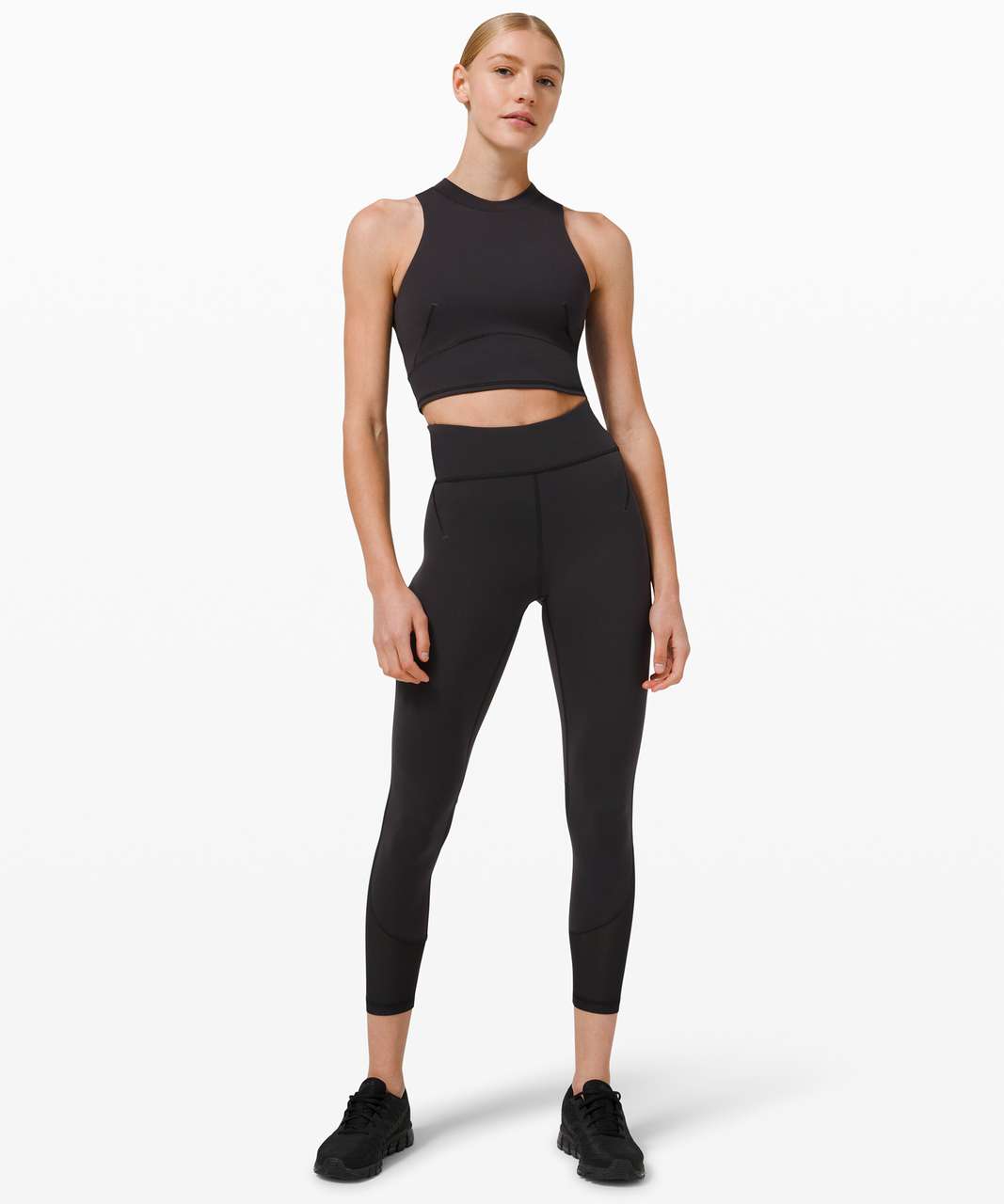 Lululemon Everlux and Mesh High-Rise Tight 25" - Black