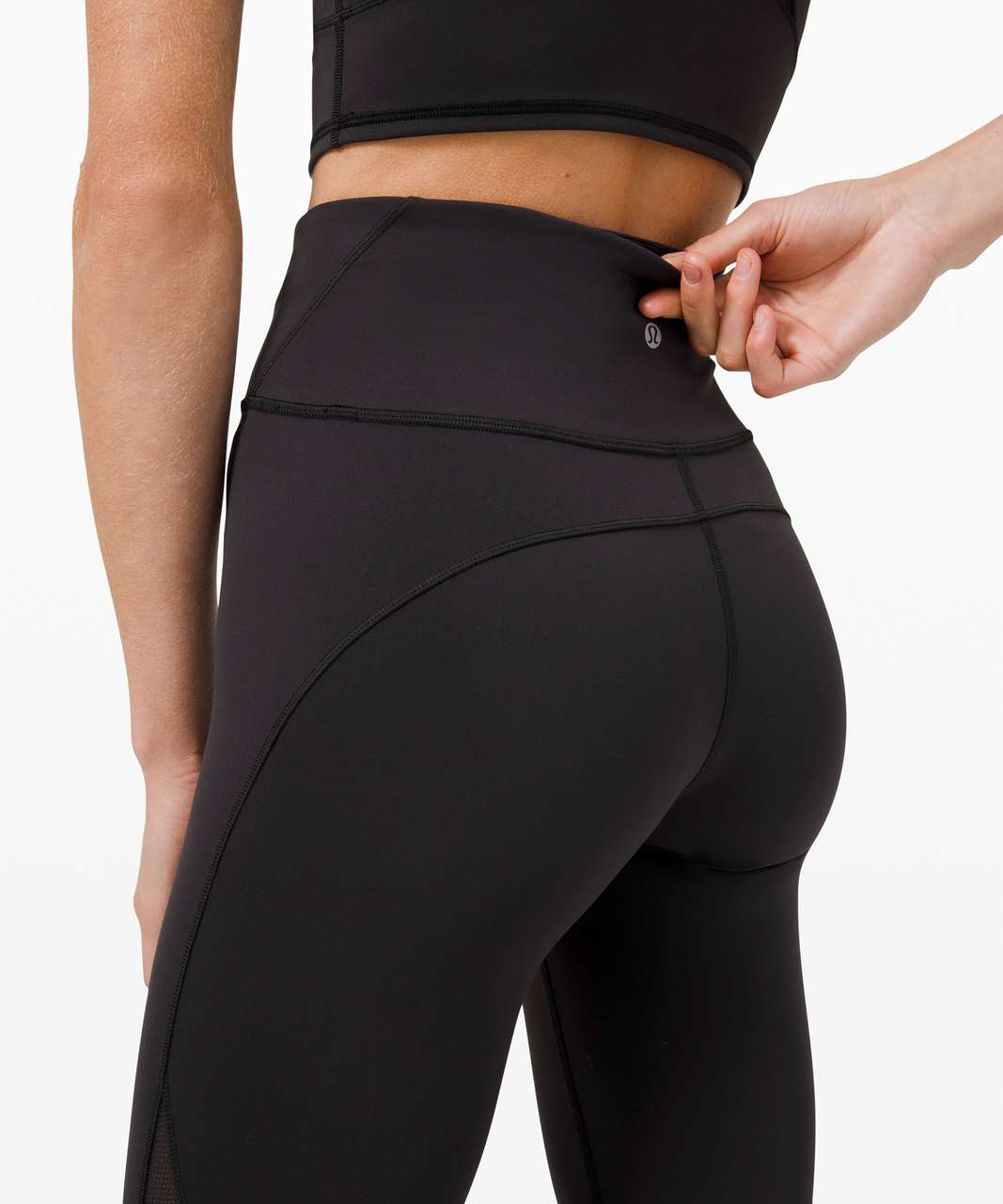 Lululemon Everlux and Mesh High-Rise Tight 25" - Black