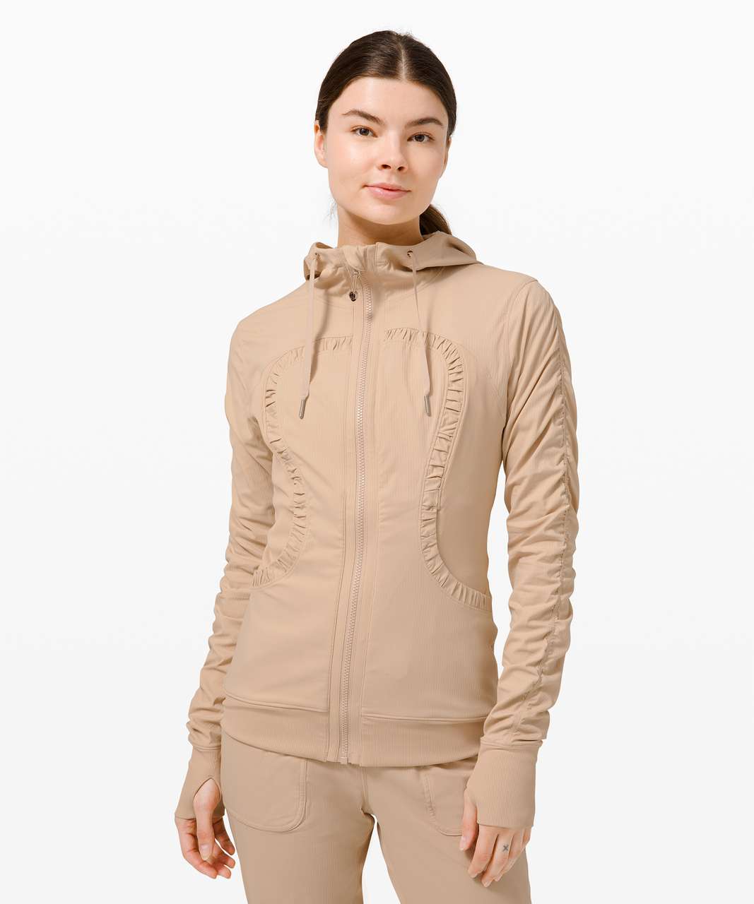 Lululemon Dance Studio Jacket III - Cafe Au Lait / Heathered Cafe Au Lait