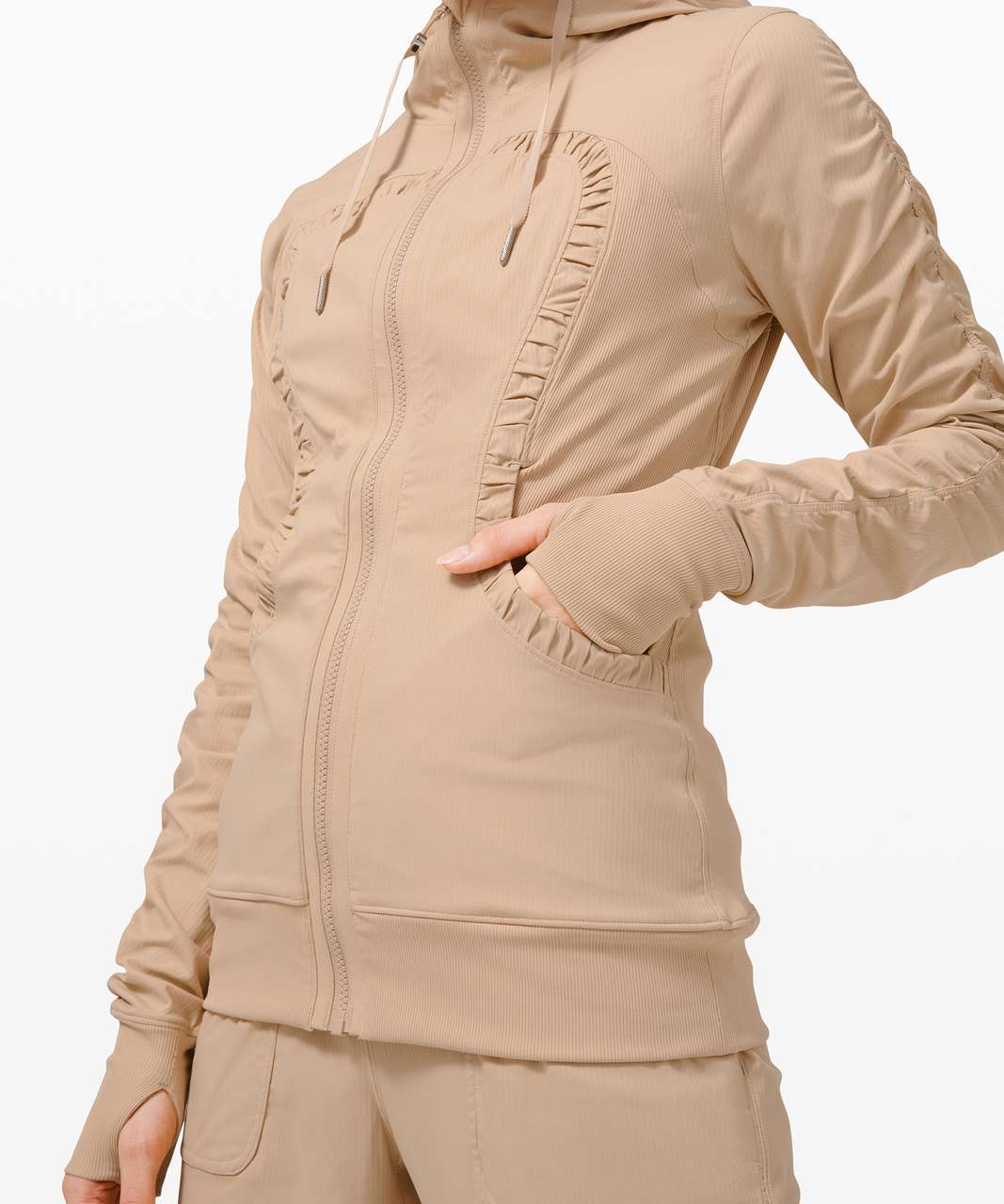 Lululemon Dance Studio Jacket III - Cafe Au Lait / Heathered Cafe Au Lait