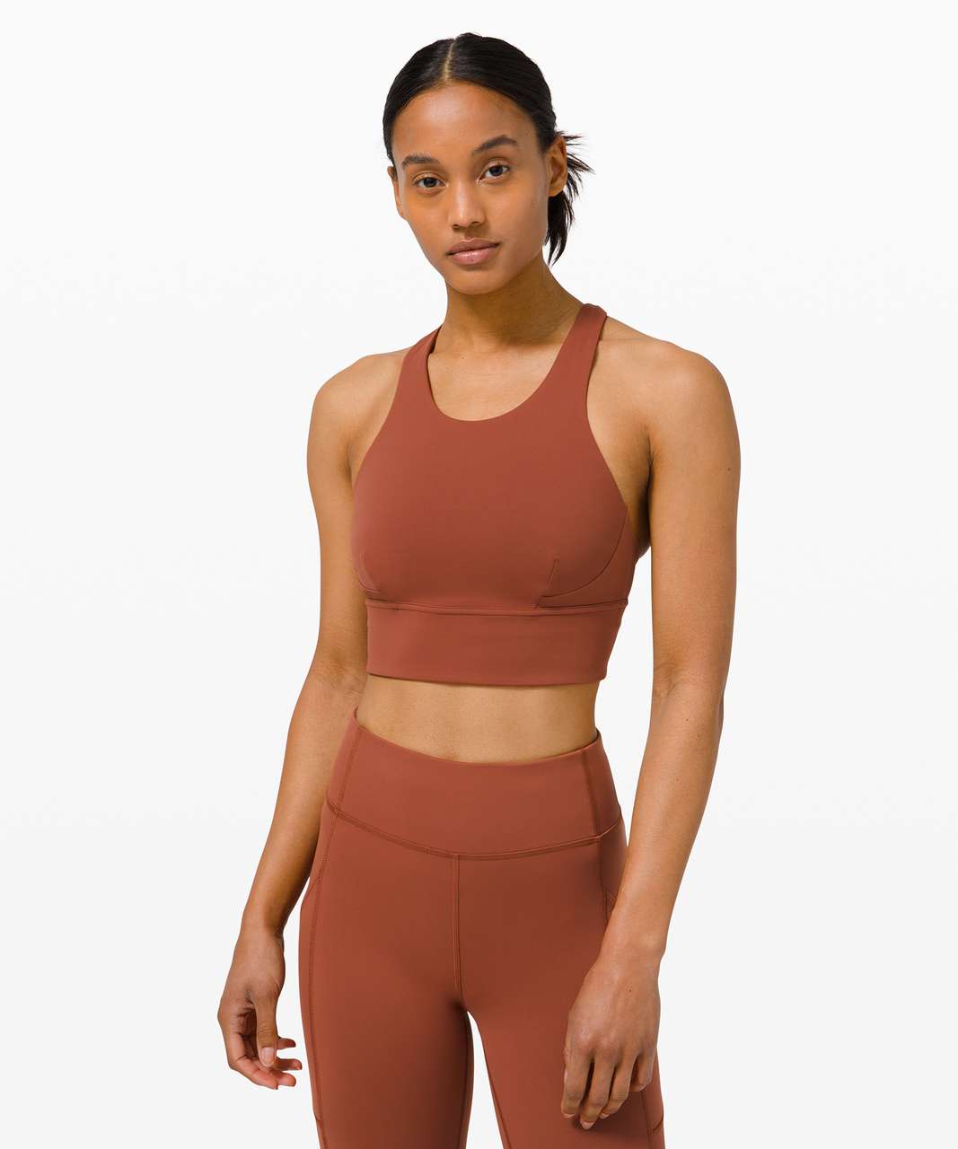 Lululemon Wunder Train Long-Line Bra *Medium Support, C/D Cups - Dark Terracotta