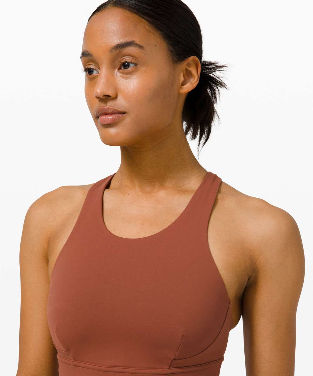 Lululemon Wunder Train Long-Line Bra *Medium Support, C/D Cups - Dark Terracotta