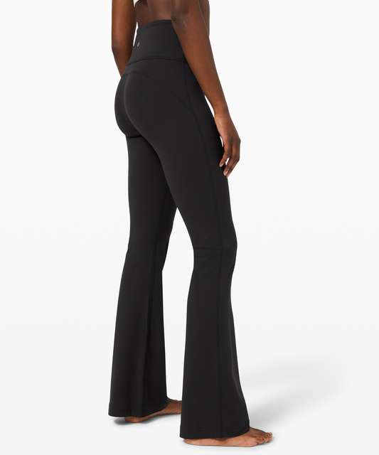 Lululemon Groove Super-High-Rise Flared Pant *Nulu - Black - lulu fanatics