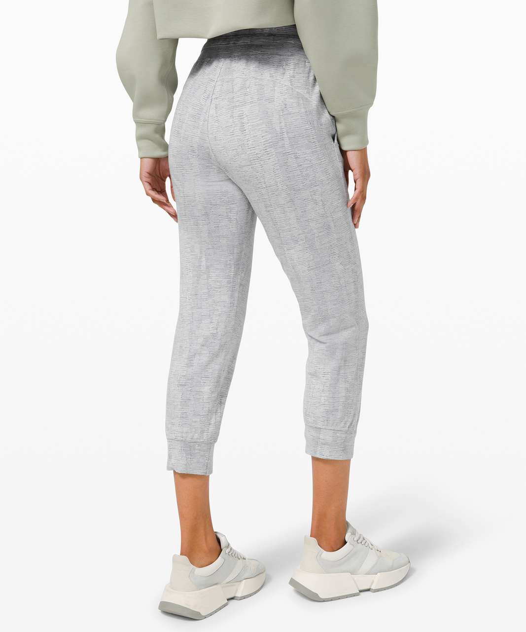 Lululemon Ready to Rulu Jogger Crop - Linear Tempo Jacquard Silver Drop Vapor