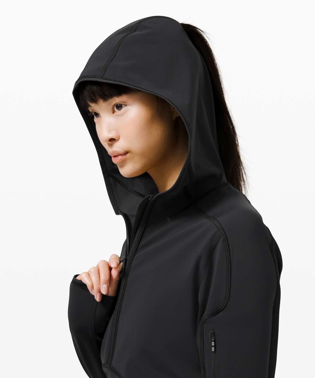 Lululemon Break a Trail 1/2 Zip Hoodie - Black