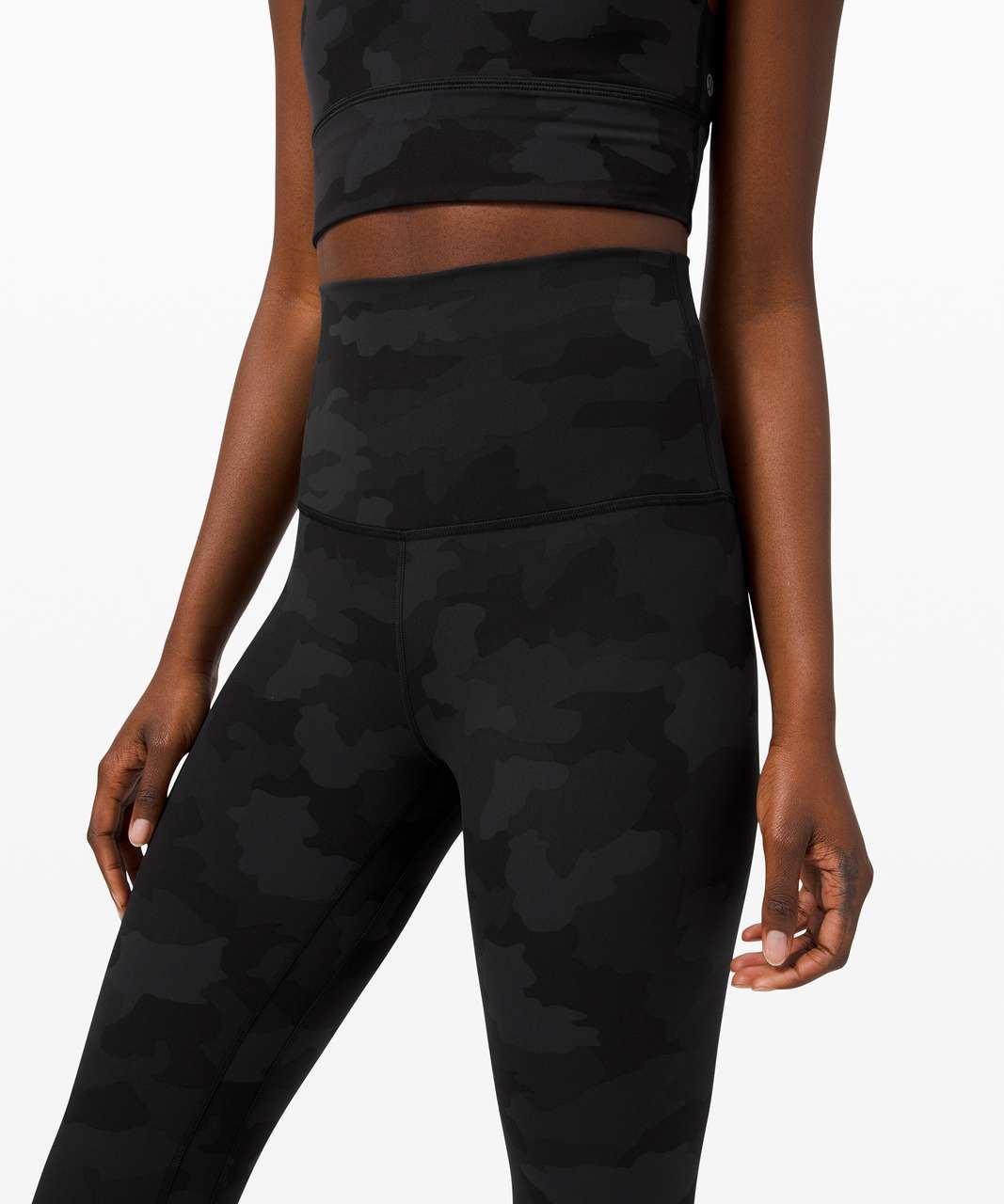 NWOT - Lululemon Align Crop *21 Incognito Camo Multi Grey, SIZE: 4