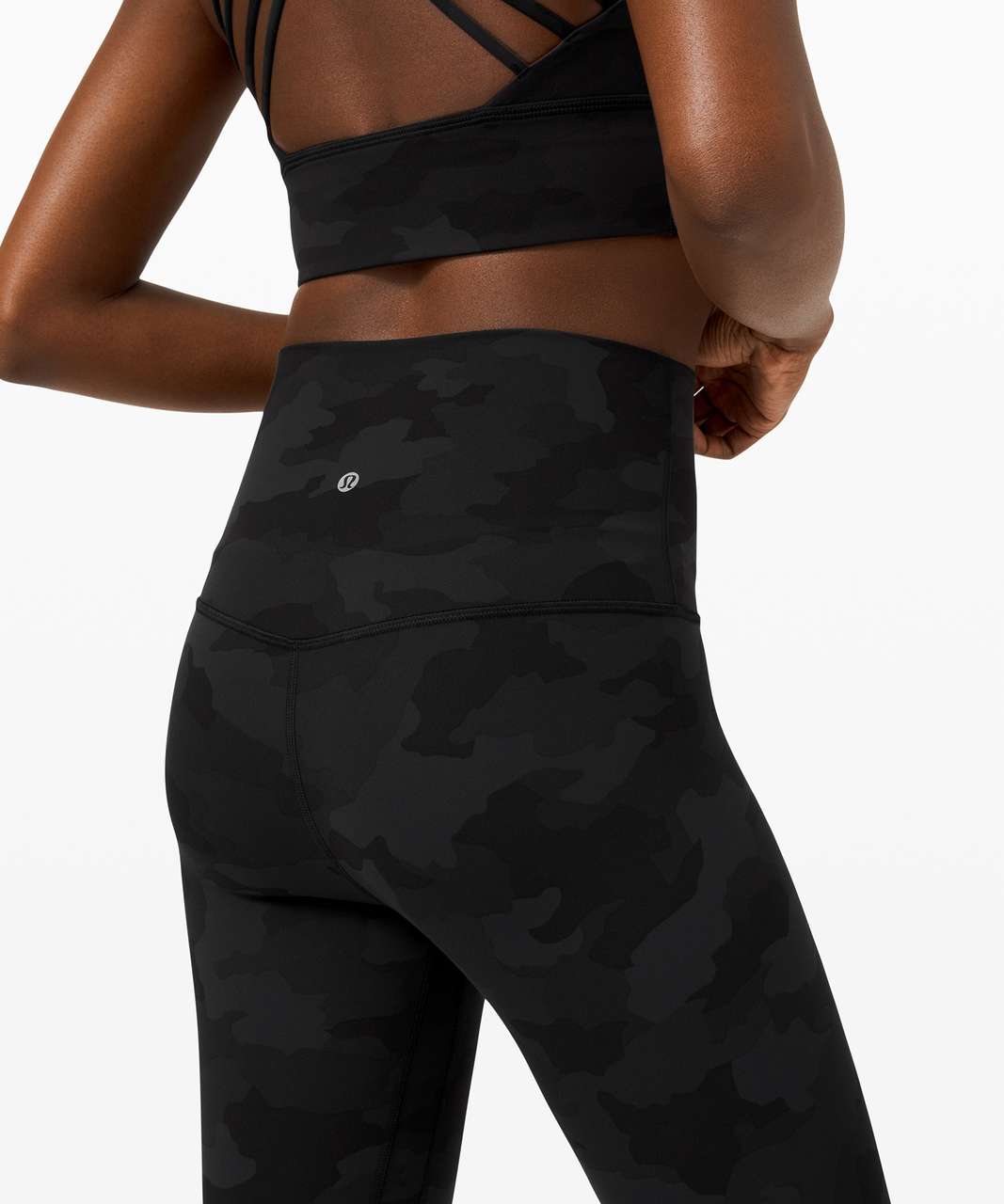 Lululemon Align Super High-Rise Crop 21" - Heritage 365 Camo Deep Coal Multi