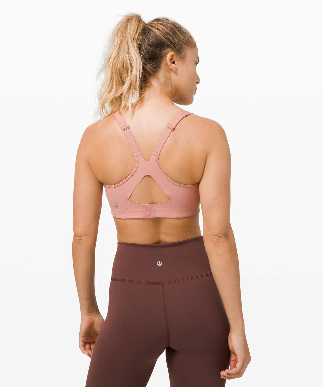 Lululemon All Powered Up Sports Bra in Pastel Pink, NWT, 32DD, Medium  Impact