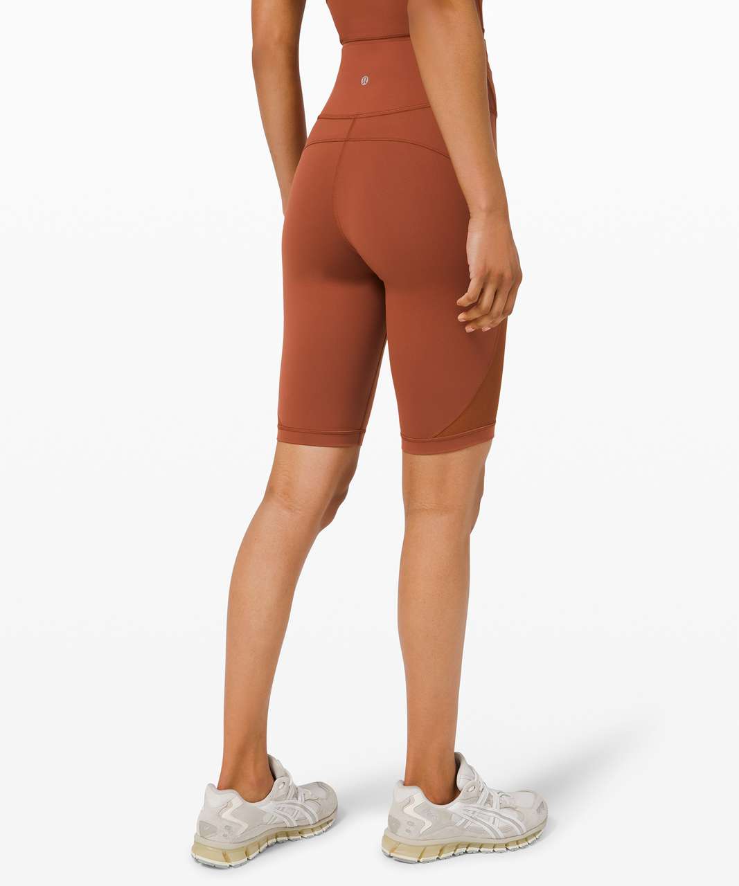 Lululemon Everlux and Mesh High-Rise Short 10" - Dark Terracotta