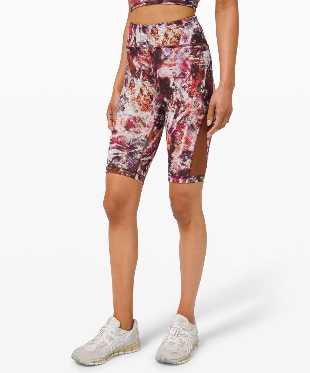 Lululemon Everlux and Mesh High-Rise Short 10 - Urbantricity Multi / Dark  Terracotta - lulu fanatics