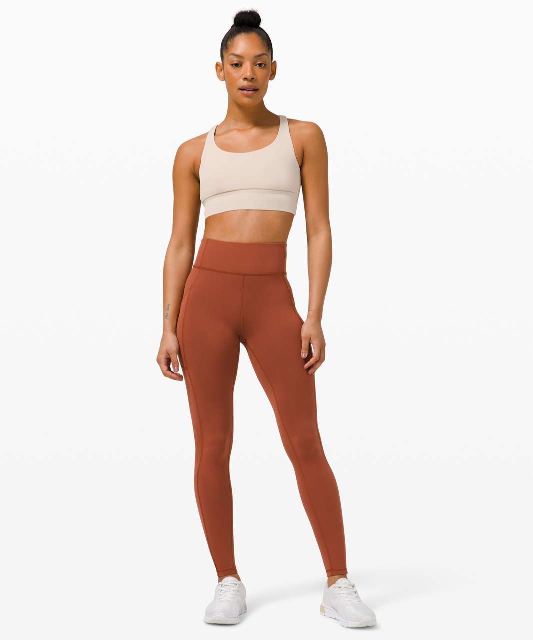 Lululemon Invigorate High-Rise Tight 28" - Dark Terracotta