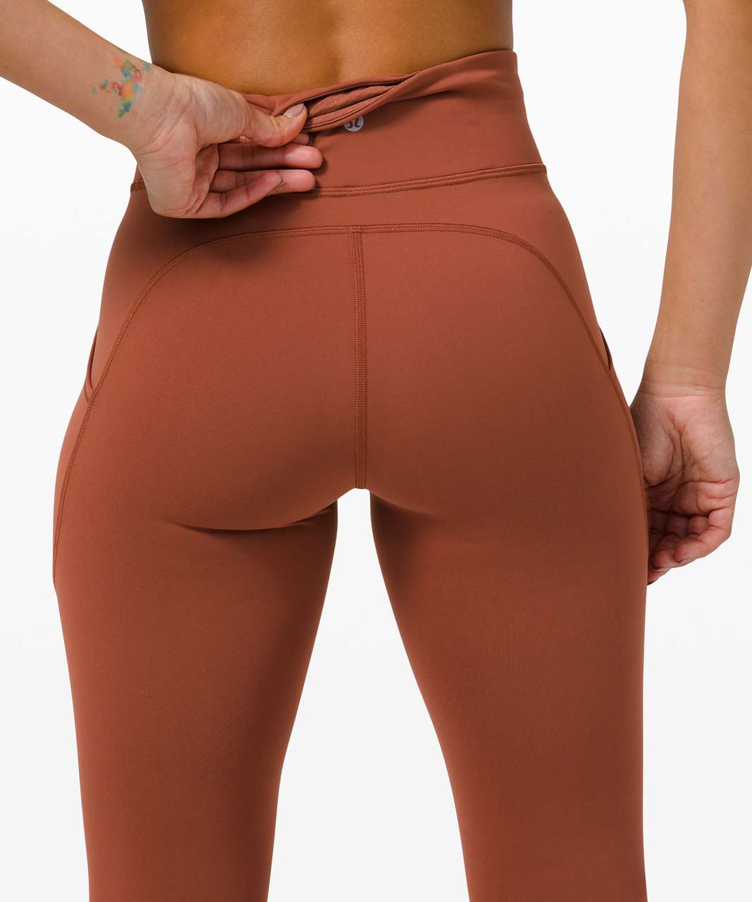 Lululemon Invigorate High-Rise Tight 28" - Dark Terracotta