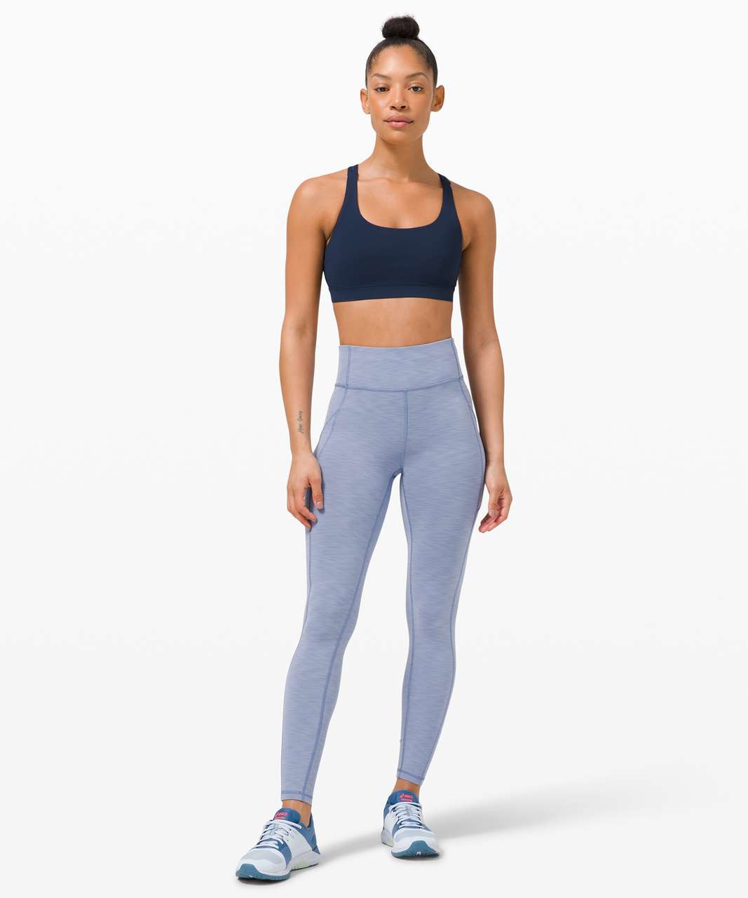 Lululemon Invigorate High-Rise Tight 28 - Heathered Water Drop - lulu  fanatics