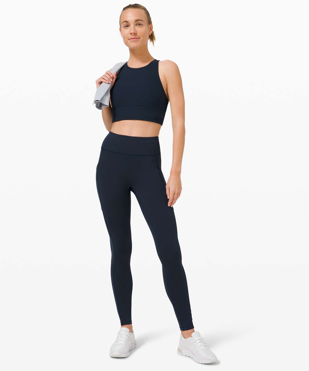 Lululemon Invigorate 7/8 Tight - Midnight Navy - lulu fanatics