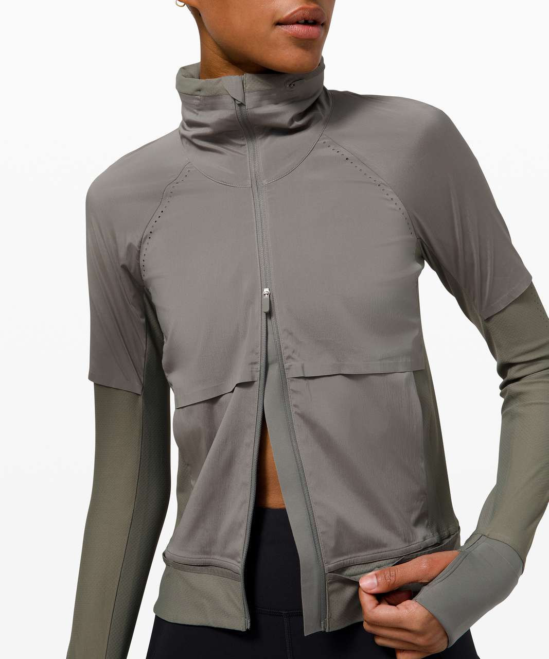 Lululemon Zoned In Jacket - Grey Sage