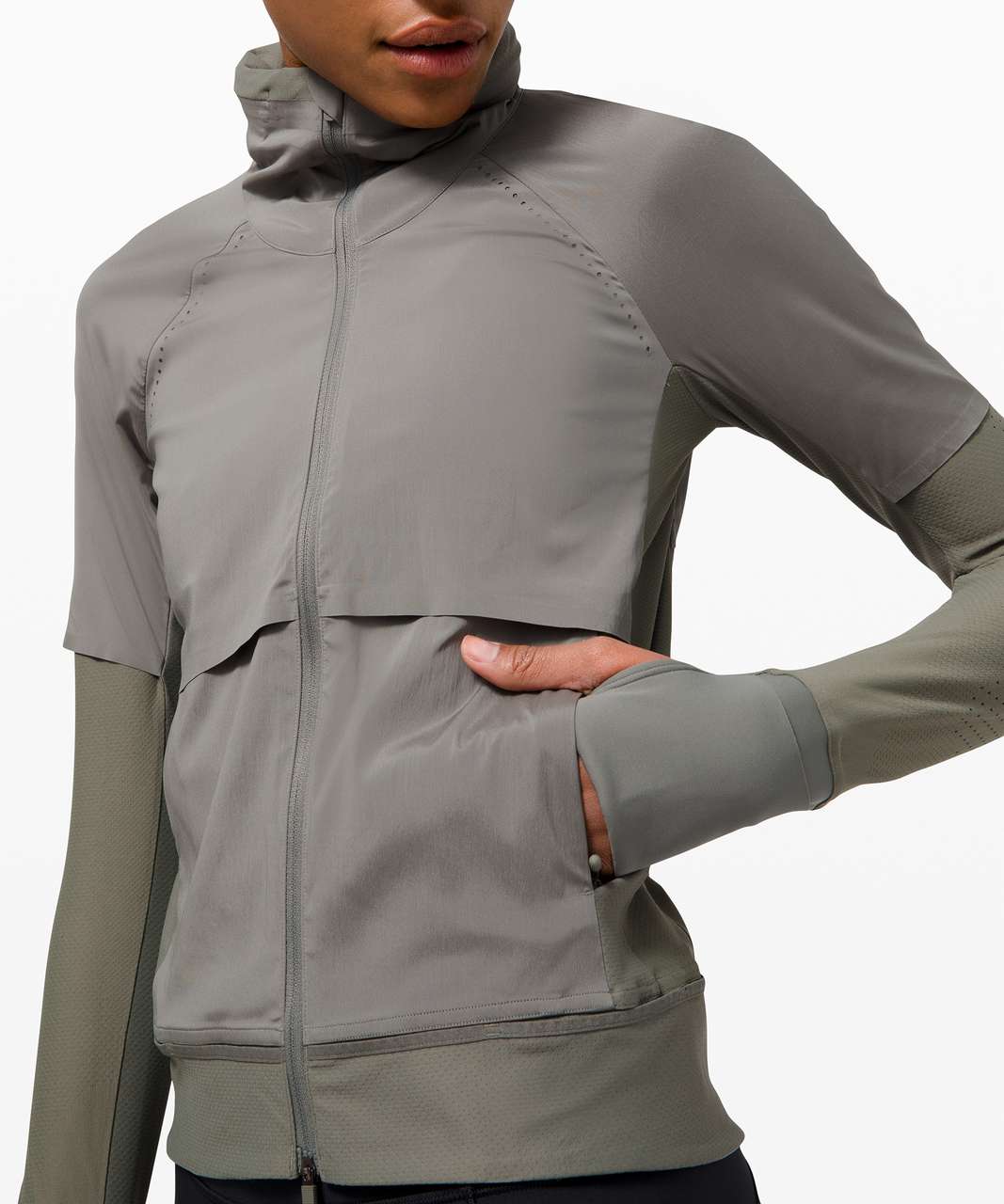 Lululemon Zoned In Jacket - Grey Sage