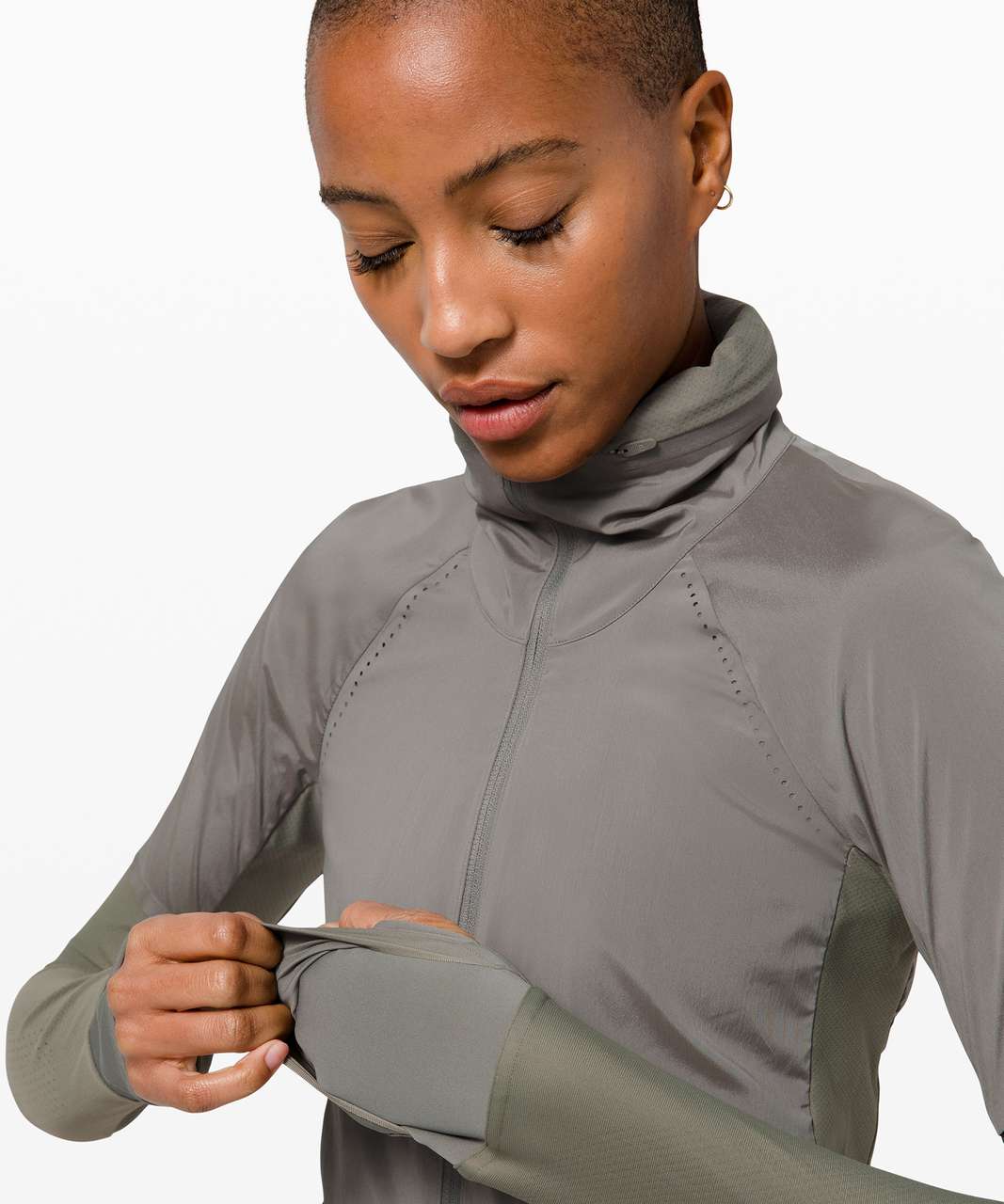 Lululemon At Ease Hoodie - Heathered Light Ivory / White - lulu fanatics