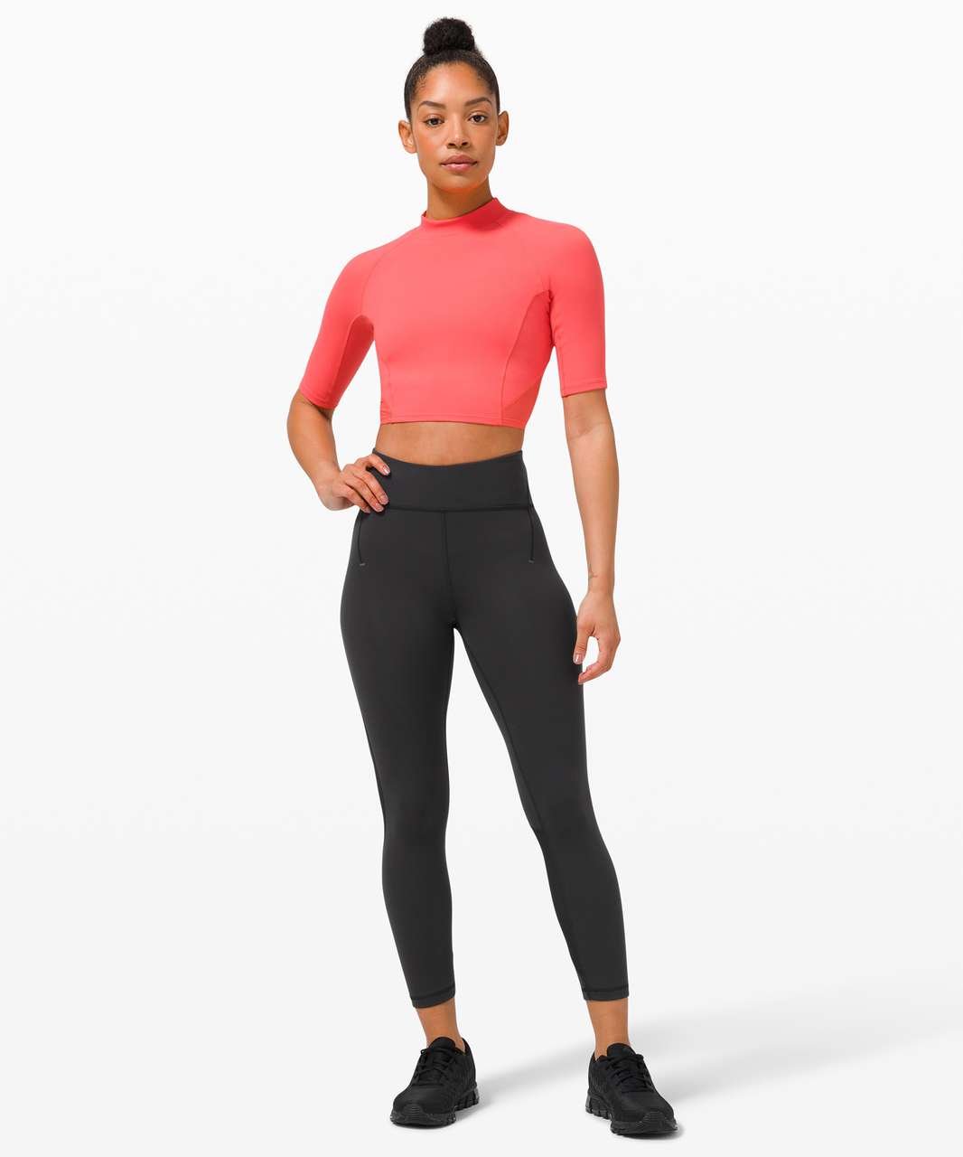 Lululemon Everlux™ and Mesh High-Rise Crop 23" - Black