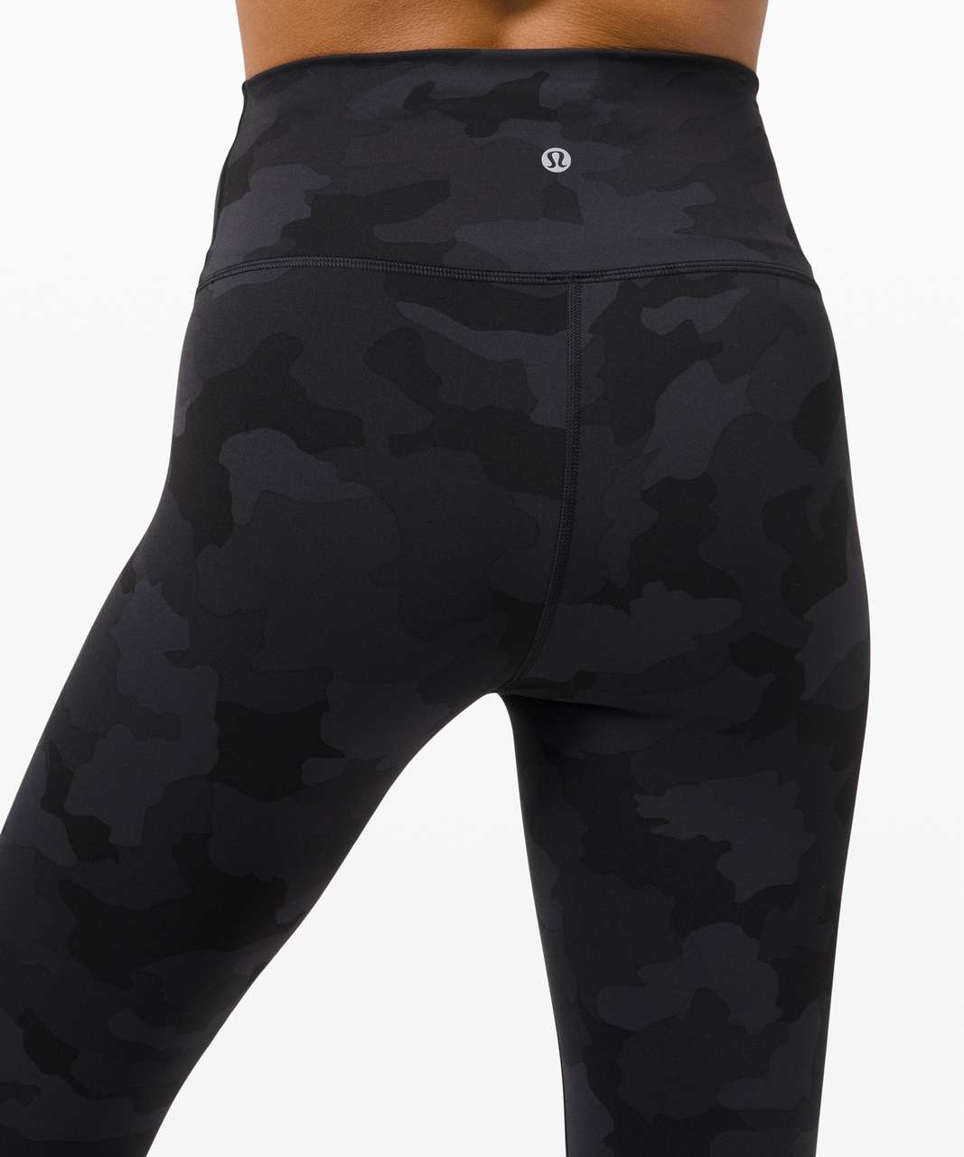 Lululemon Wunder Train High-Rise Crop 23 Black Camo Leggings 6