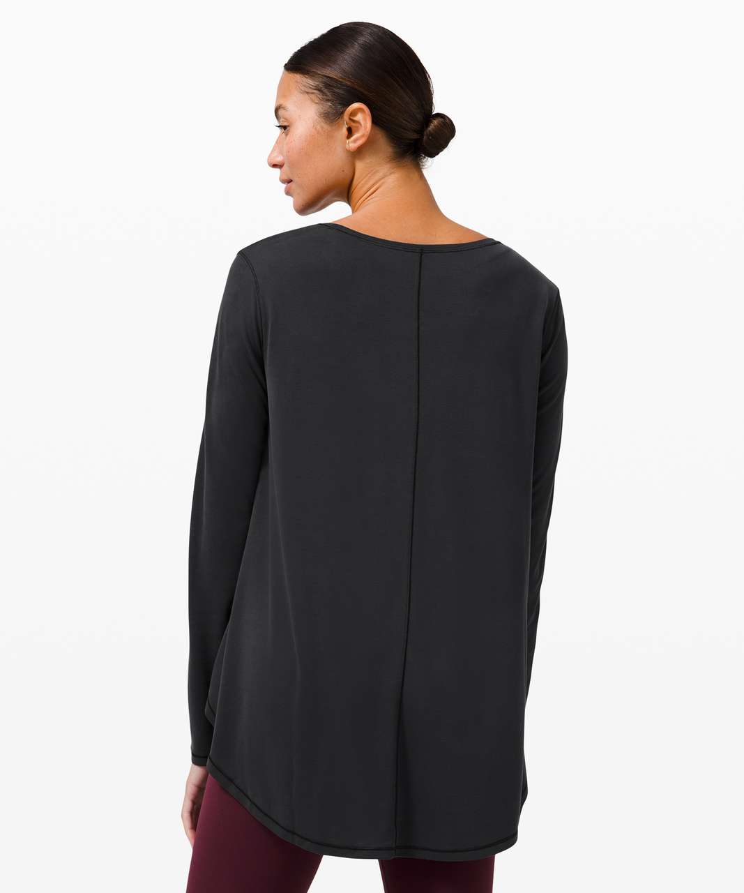 Lululemon Draped Bum Covering Long Sleeve - Black