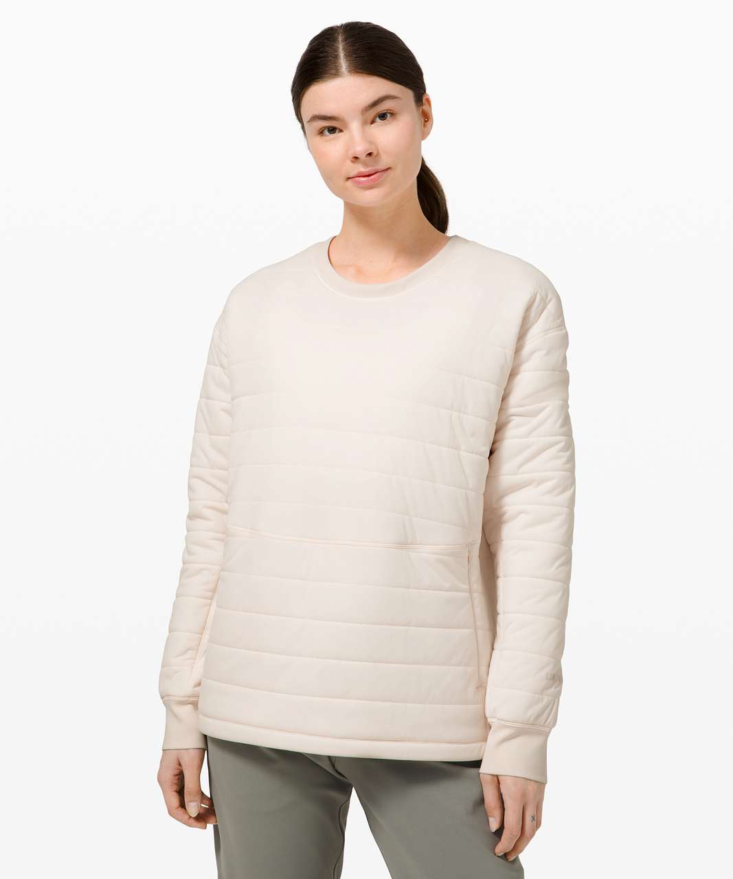 Lululemon Dynamic Movement Crew - Light Ivory