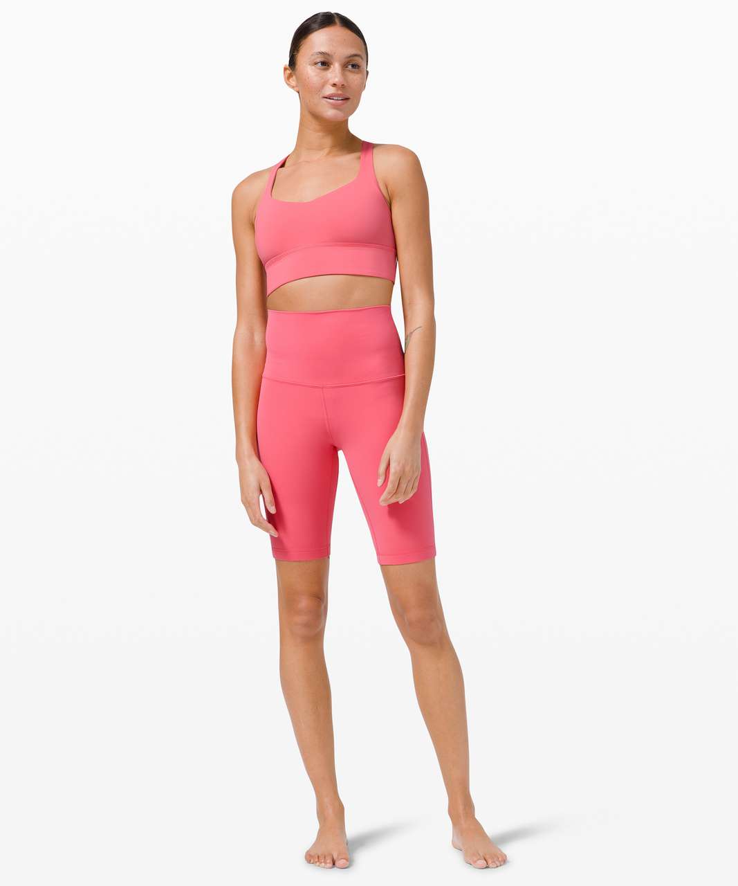 Lululemon Free to Be Bra Wild Long Line *Light Support, A/B Cup - Guava ...