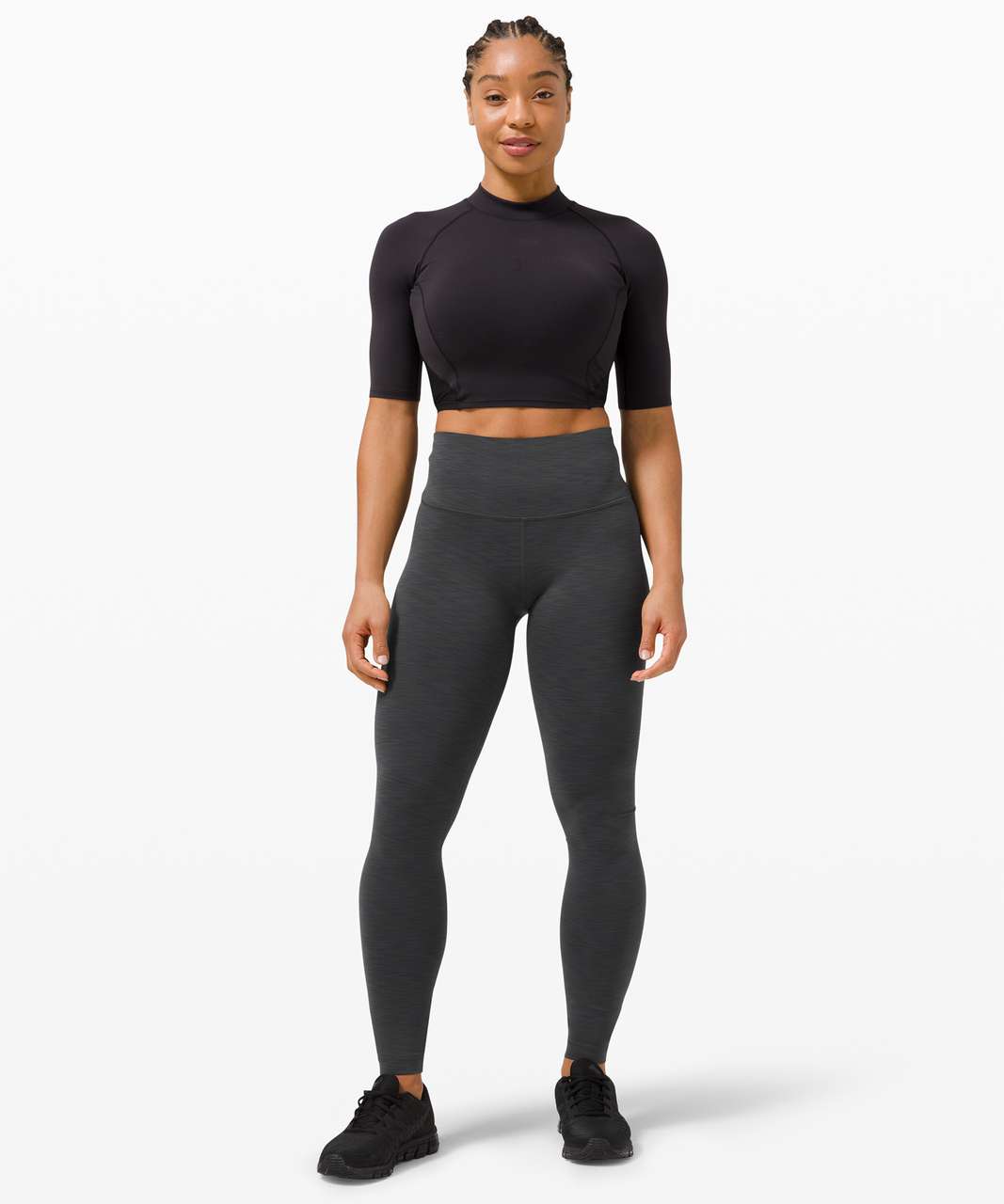 Lululemon Wunder Train High-Rise Tight 25 Voltage Graphite Grey Black Size  4 - $50 - From Dee