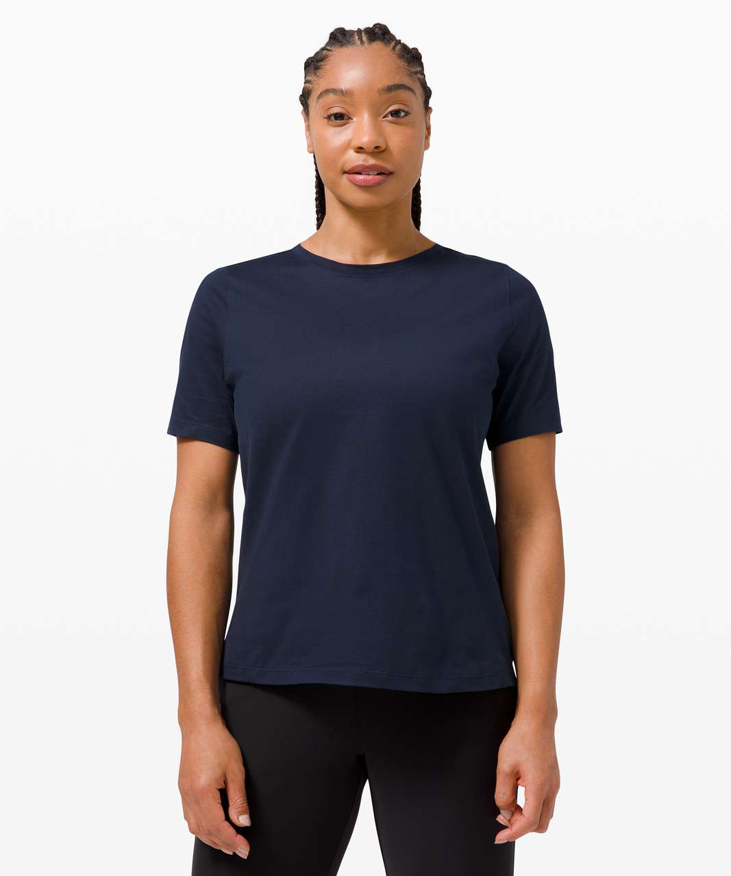 Lululemon Cortes Crop T-Shirt *Logo - Black - lulu fanatics