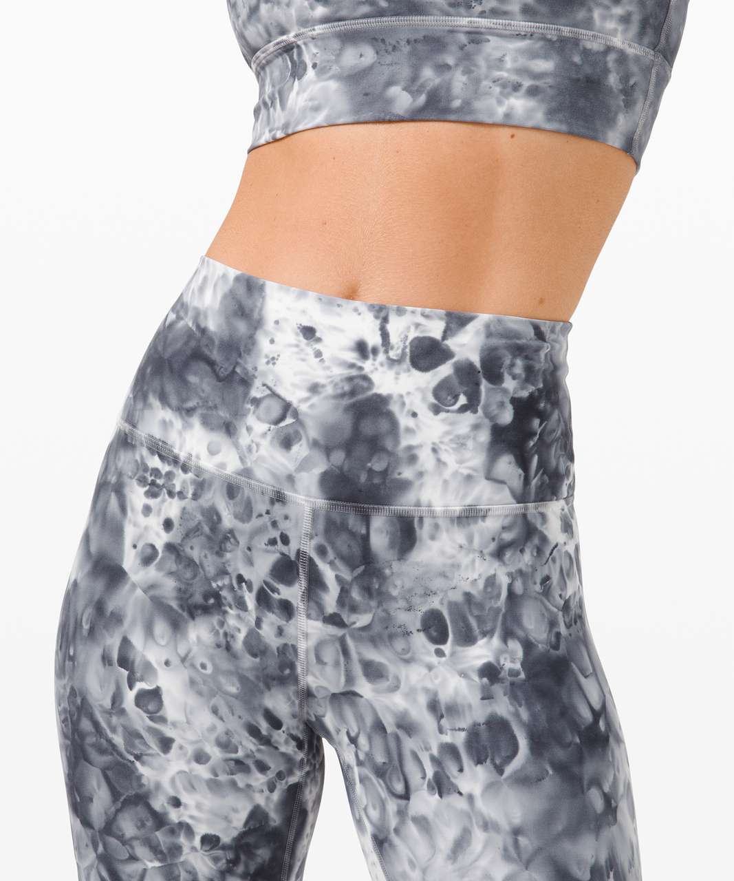 Lululemon Wunder Under Marble Dye High Rise Crop 21 - Marble Dye