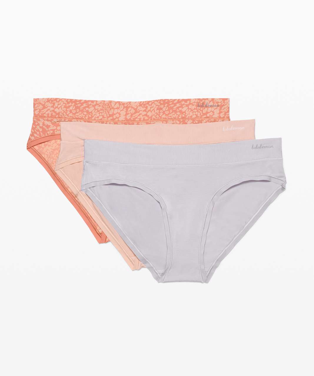 Lululemon Soft Breathable Bikini *3 Pack - Chrome / Spirited Savannah Misty Shell Pink Savannah / Misty Shell