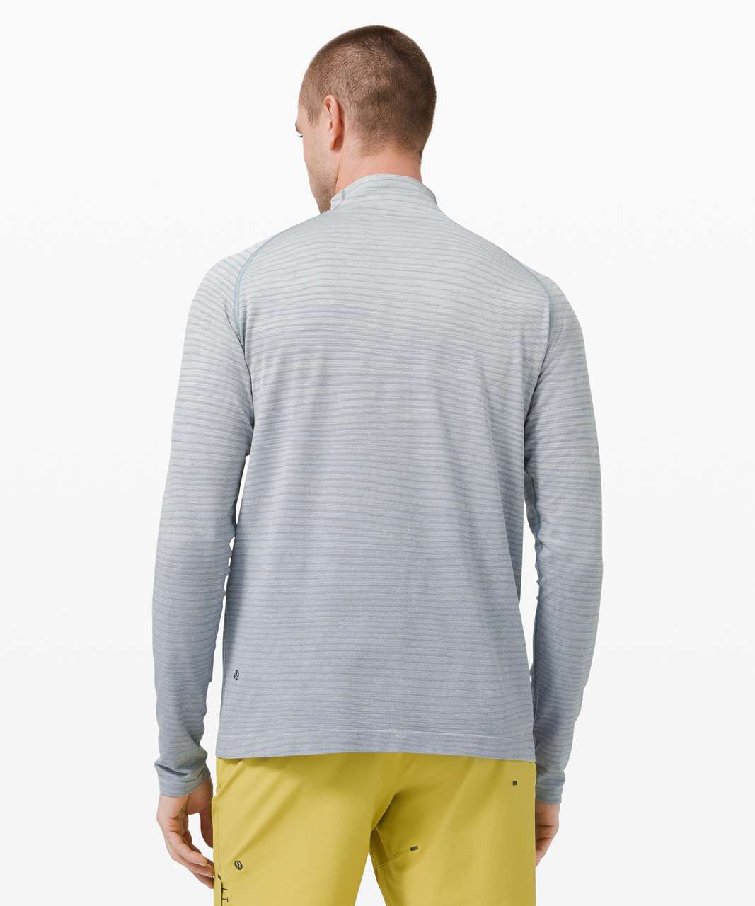 Lululemon Metal Vent Tech 1/2 Zip 2.0 - Wave Fade Chambray / White Opal