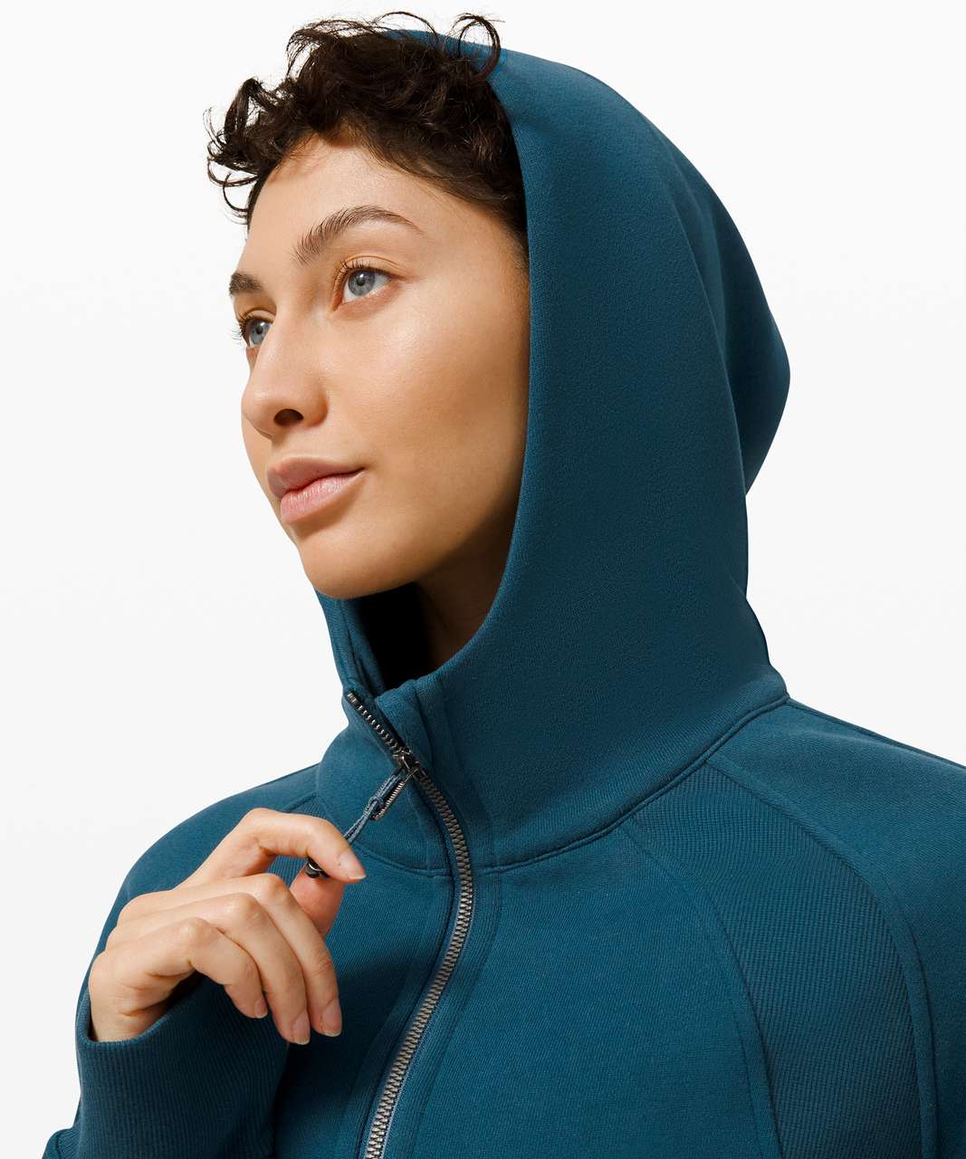 Lululemon Scuba Oversized 1/2 Zip Hoodie - Blue Borealis - lulu fanatics