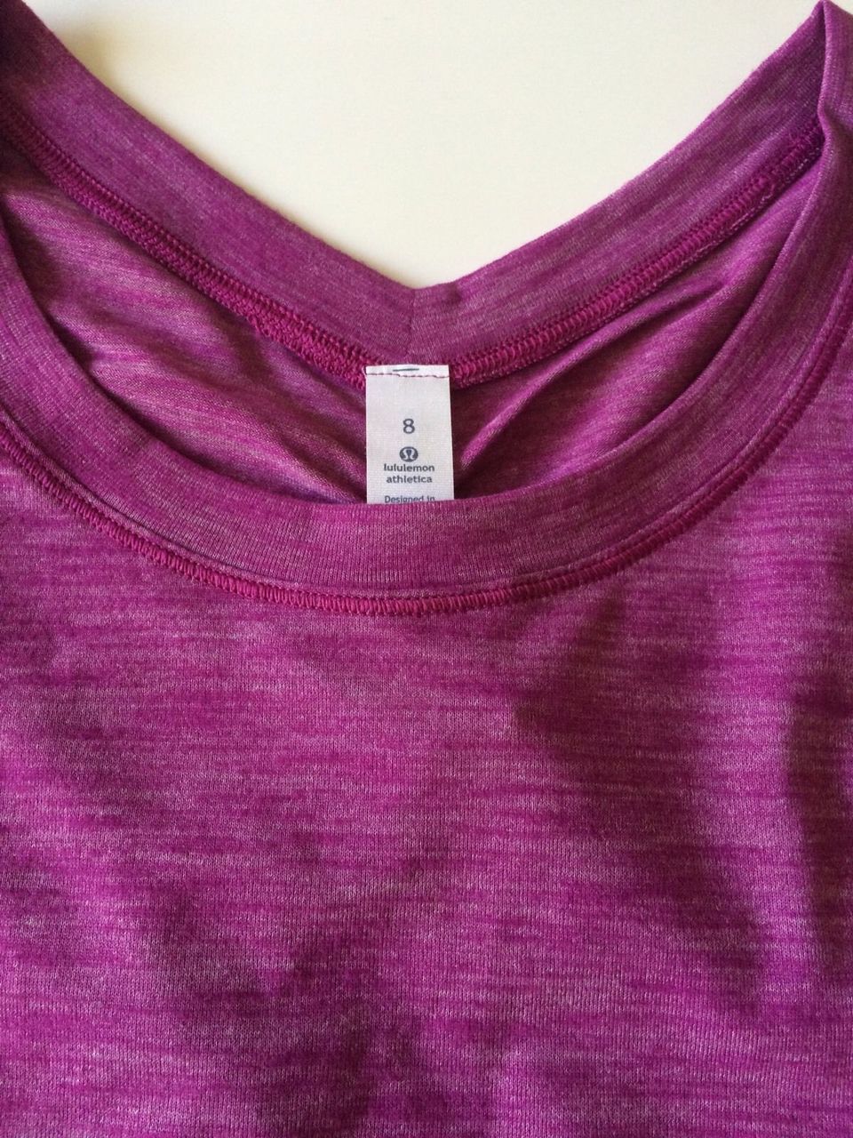 Lululemon 5 Mile Long Sleeve - 2016 Seawheeze - Heathered Regal Plum