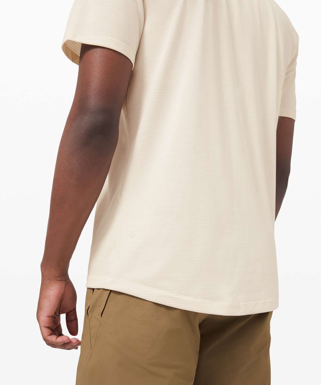 Lululemon Evolution Short Sleeve Polo - Heathered White Opal