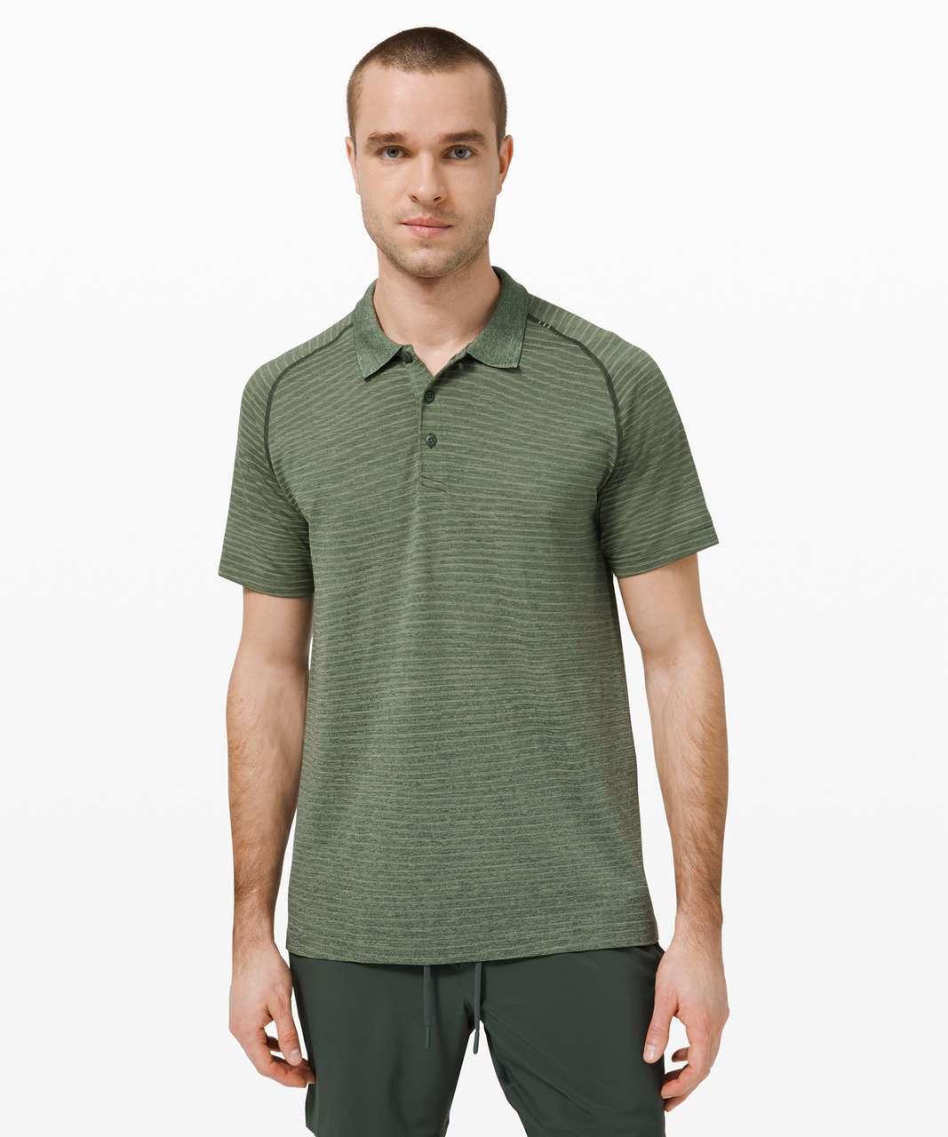 Lululemon Polo Shirts Online Factory Sale - Delicate Mint / Everglade Green  Mens Metal Vent Tech Polo 2.0