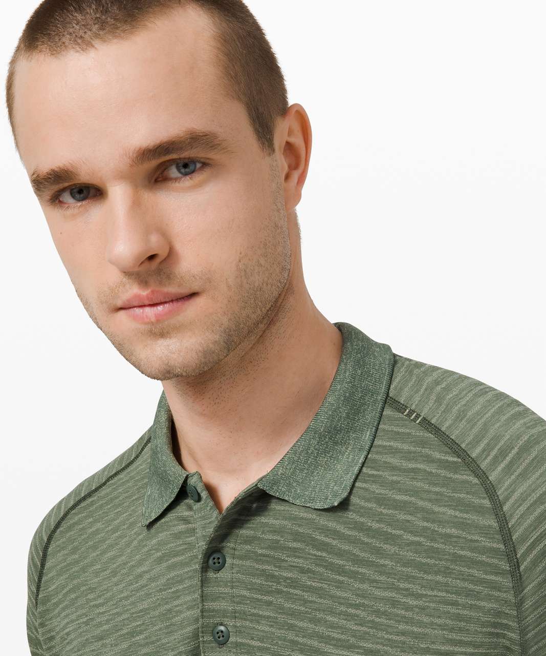 Lululemon Evolution Short Sleeve Polo Shirt - Smoked Spruce - lulu fanatics