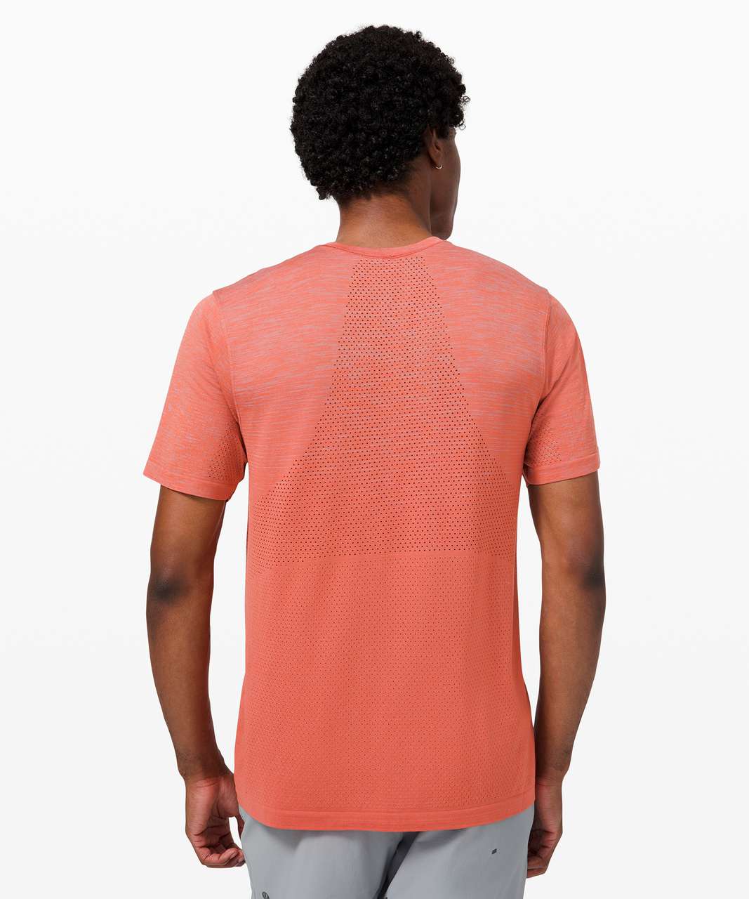 Lululemon Metal Vent Breathe Short Sleeve - Rhino Grey / Pink Punch