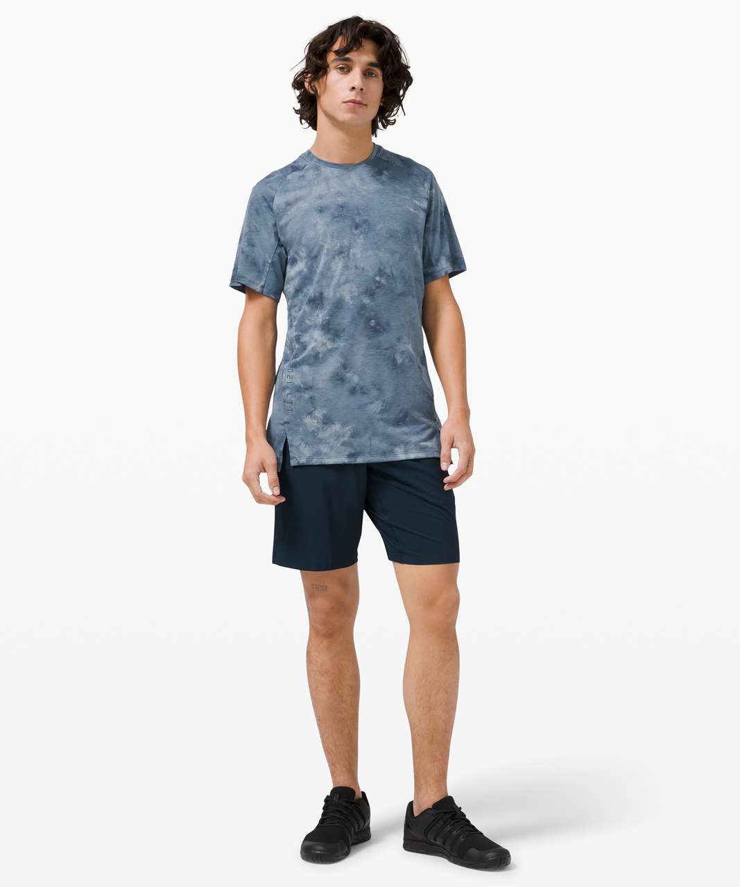 Lululemon Always Agile Short Sleeve - Diamond Dye True Navy Chambray