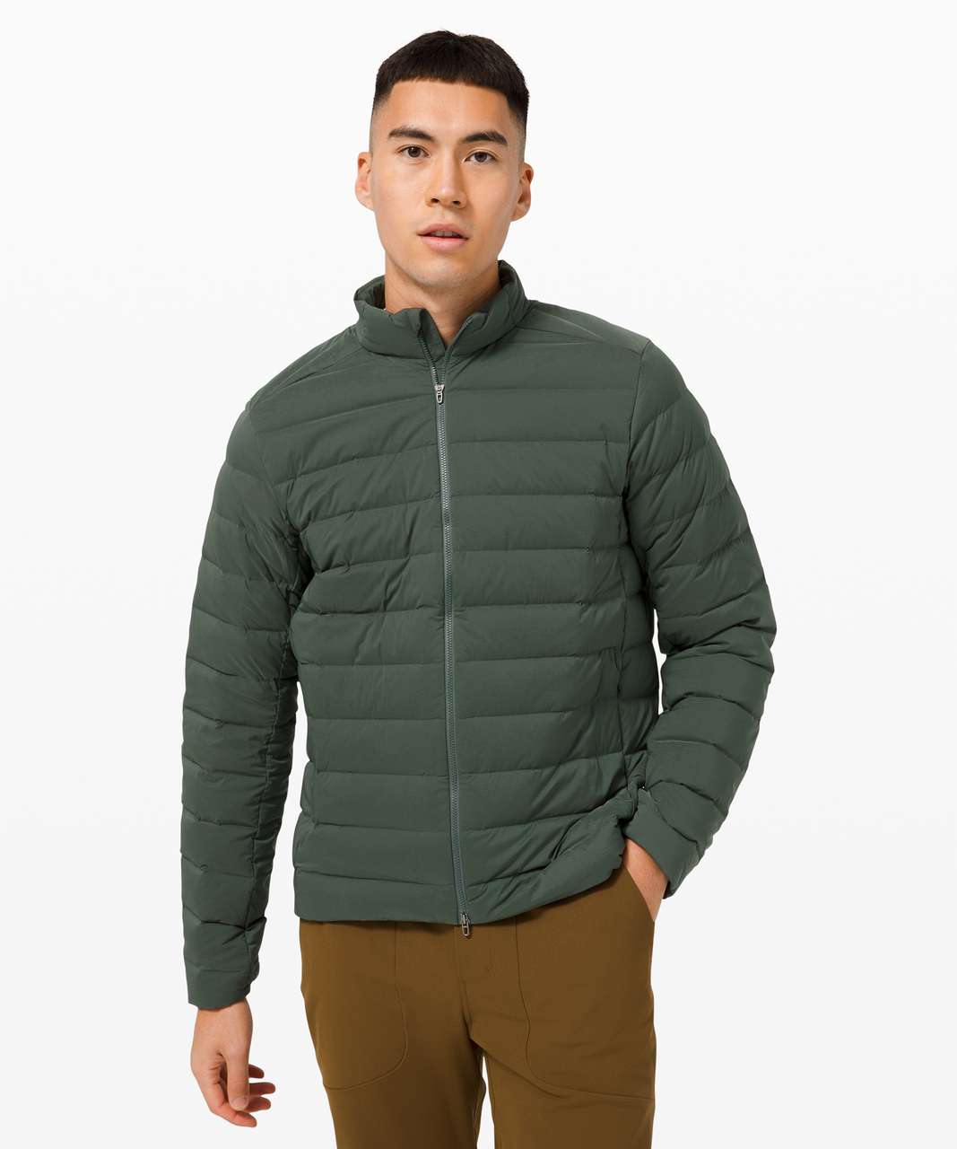 Lululemon Cross Chill Jacket Repel Shell Jasper Green Men's Size