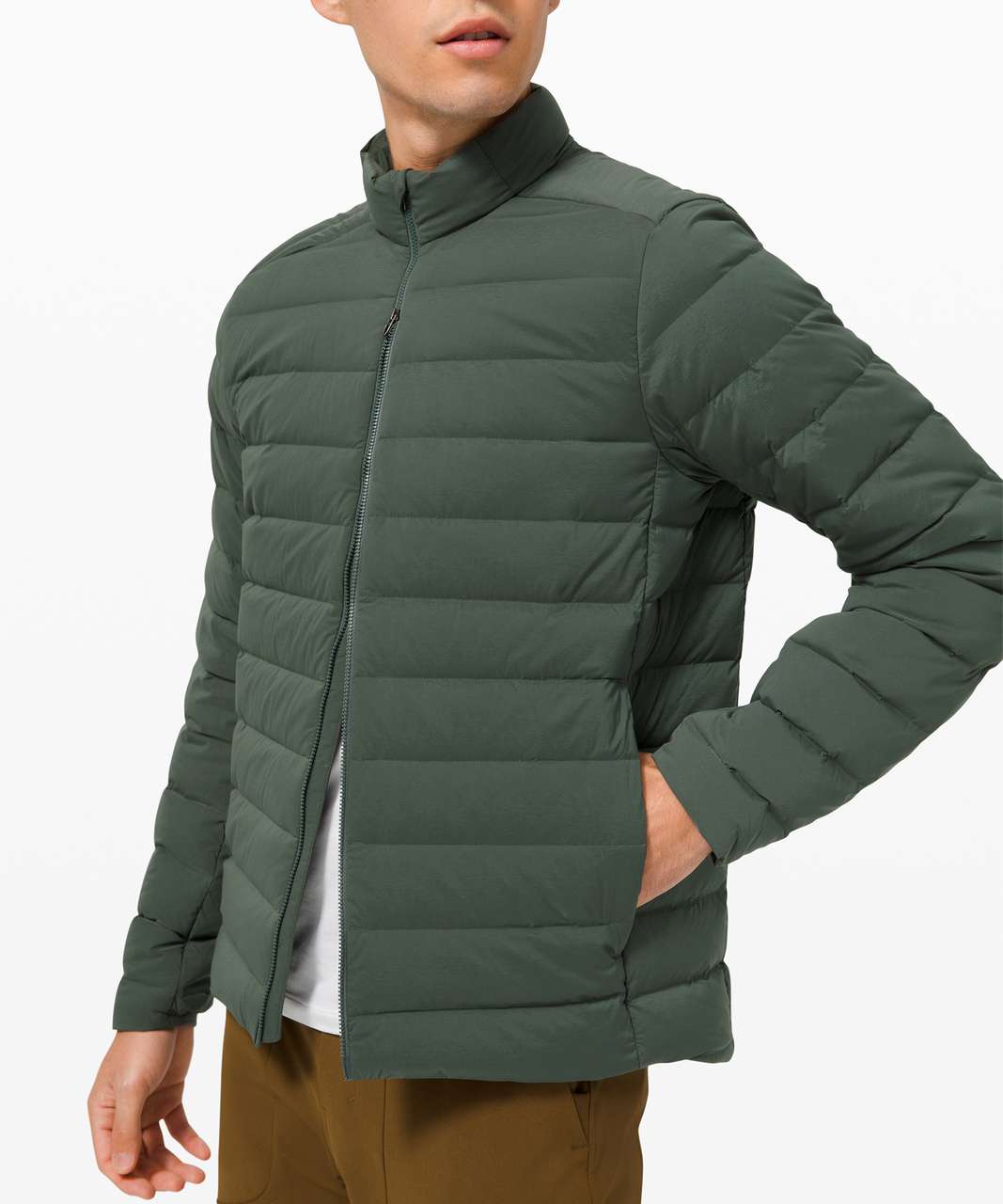 Lululemon Navigation Stretch Down Jacket - Smoked Spruce