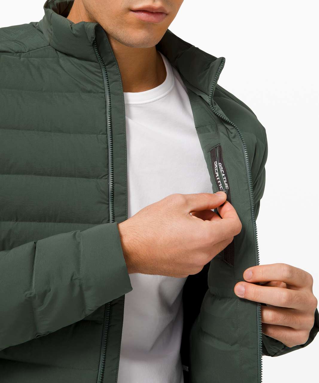 Lululemon Cross Chill Jacket Repel Shell Jasper Green Men's Size