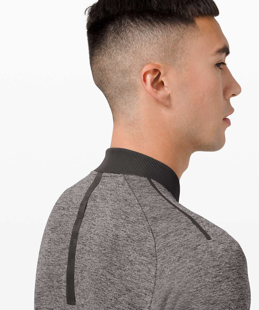 Lululemon Textured Tech Bomber Jacket - Graphite Grey / Vapor - lulu ...