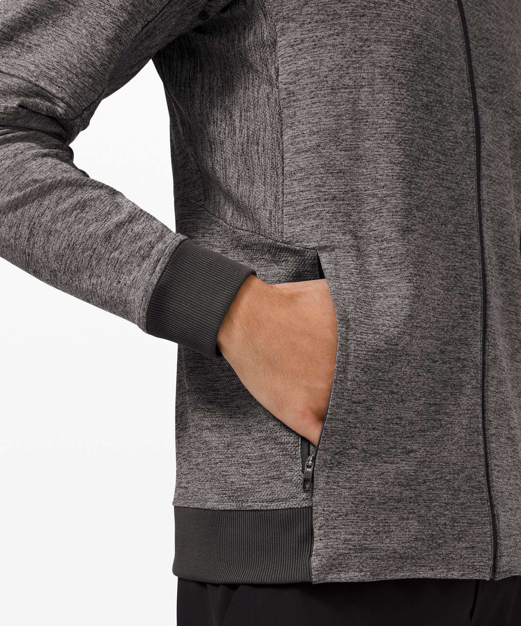 Lululemon Textured Tech Bomber Jacket - Graphite Grey / Vapor - lulu ...