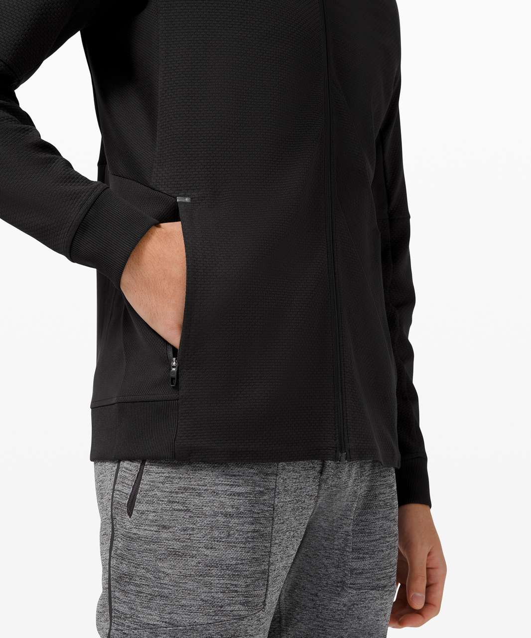 Lululemon Textured Tech Bomber Jacket - Black - lulu fanatics