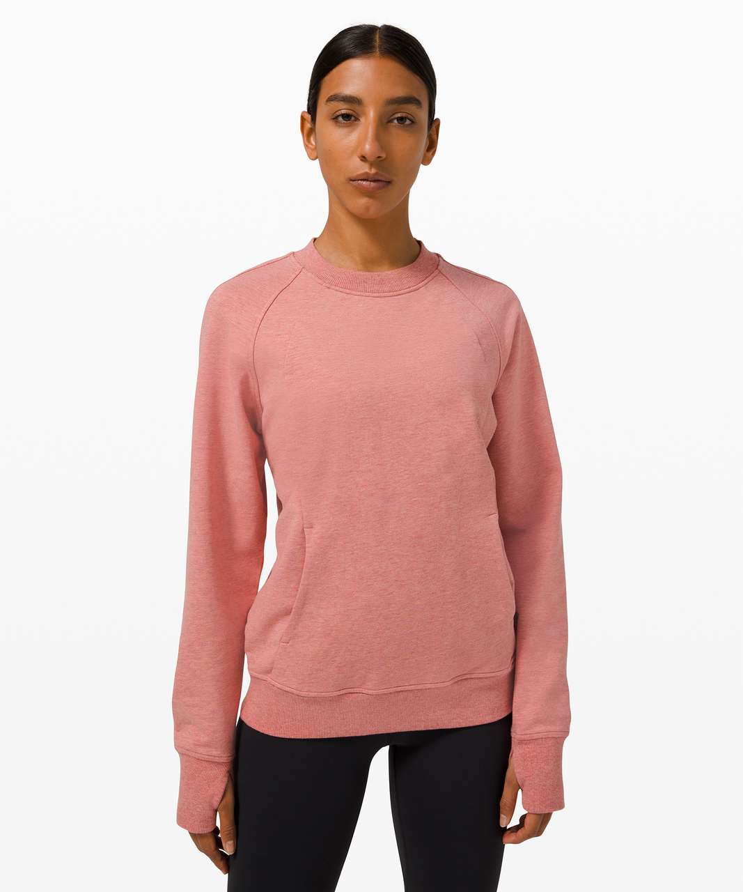 Lululemon Scuba Crew - Heathered Brier Rose