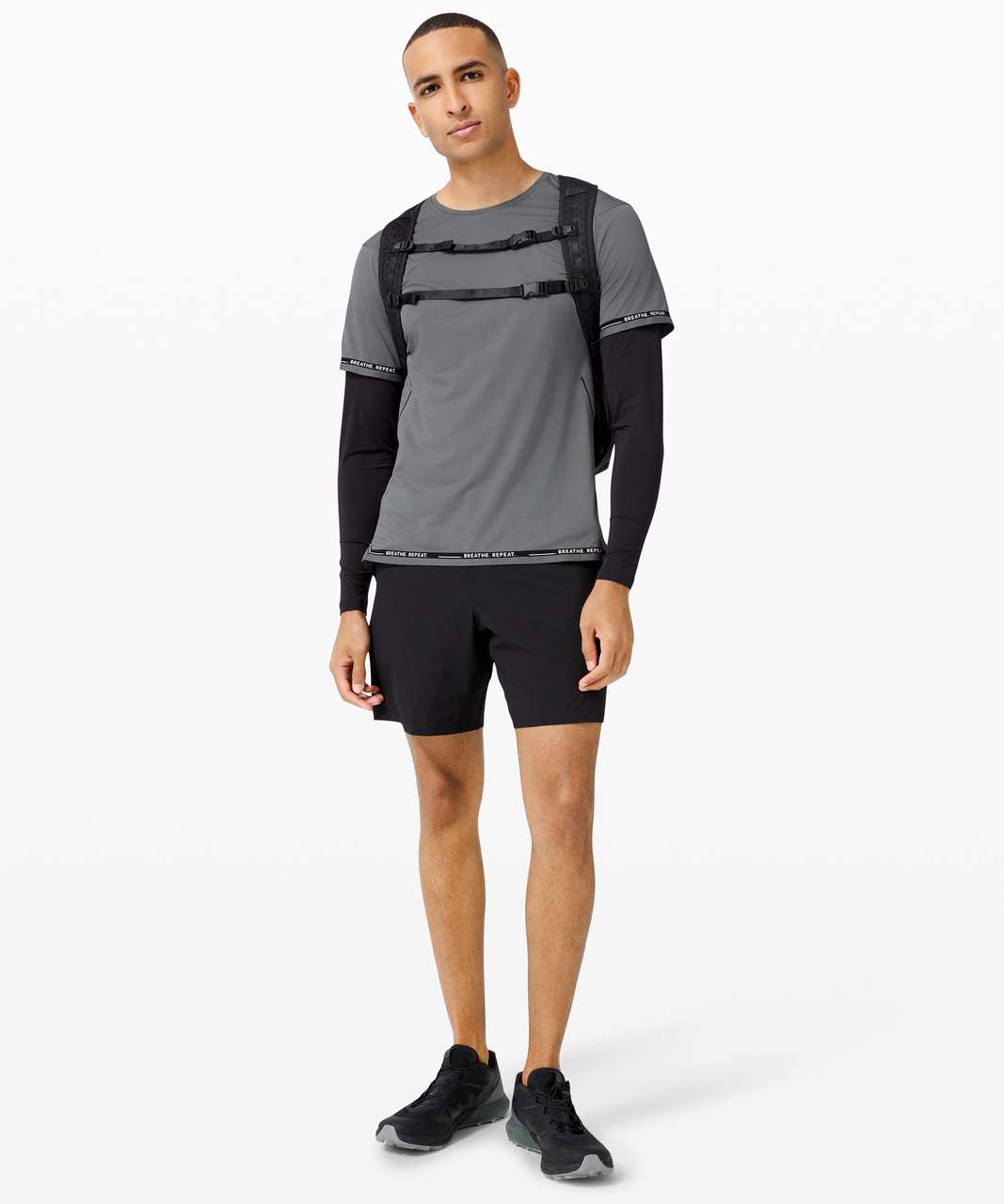 Lululemon Fast and Free Long Sleeve *Bold Lines - Asphalt Grey - lulu  fanatics