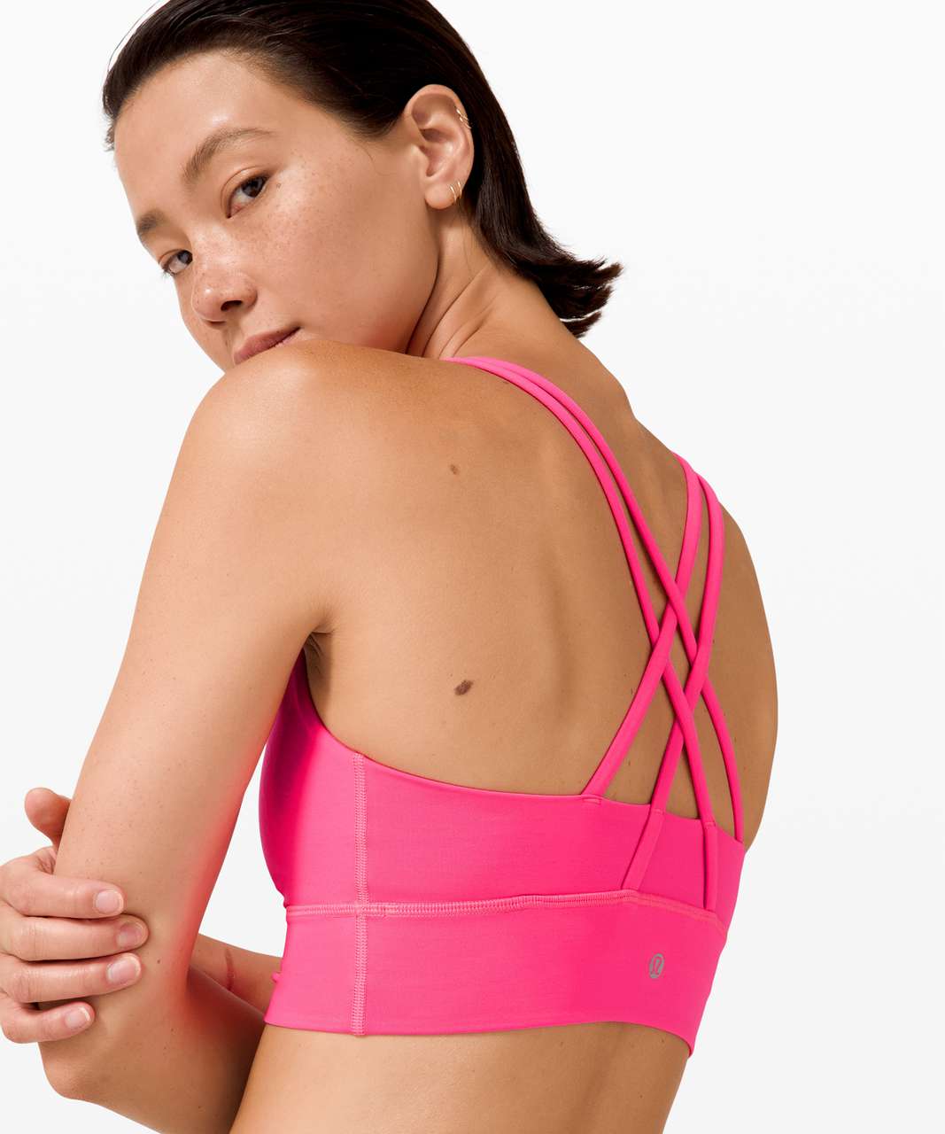 Lululemon Energy Bra Long Line - Pink Highlight - lulu fanatics