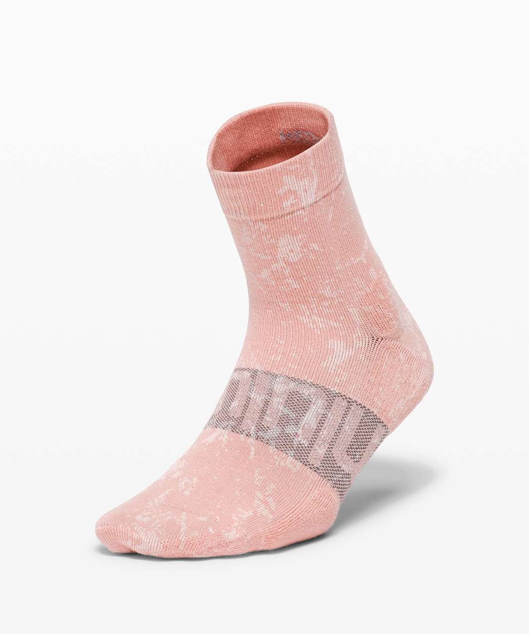 Lululemon Daily Stride Mid Crew Sock *Ice Dye - Pink Puff / White